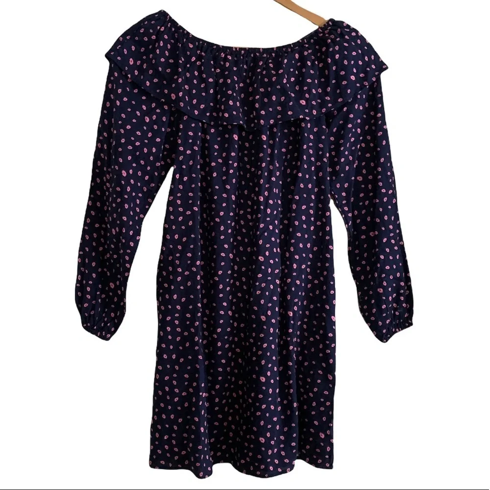 H & M Ruffle Off Shoulder dress Size US 14Y